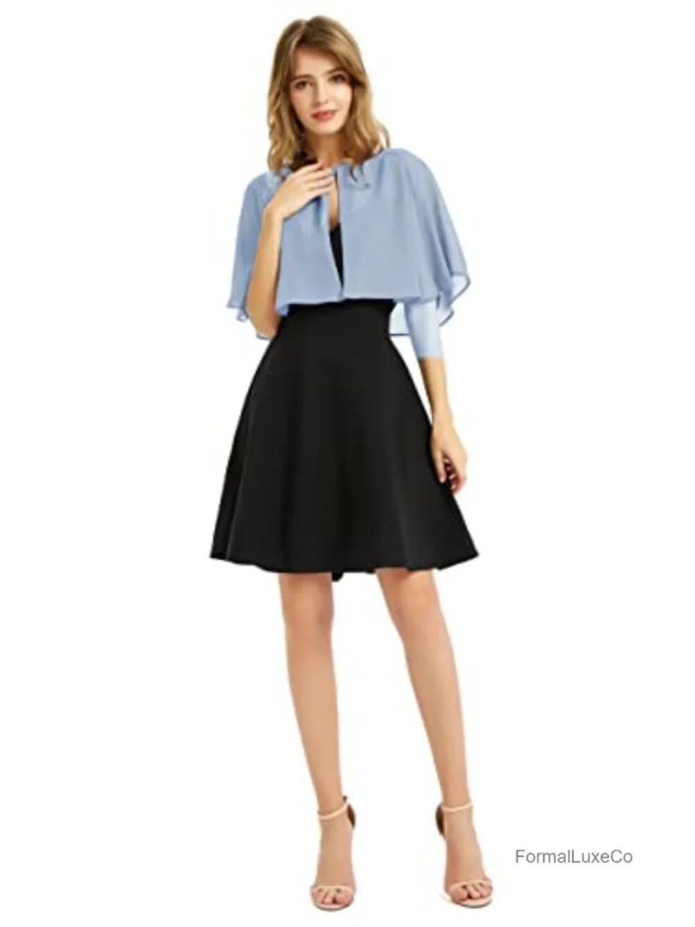 Soft Chiffon Shawl Wrap for Wedding Evening Dress Cape Bolero